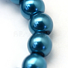 Baking Paint Glass Pearl Round Bead Strands X-HY-Q003-10mm-06-3