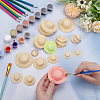 40Pcs 4 Styles Paper Craft Doll Hat DIY-GA0008-42-3