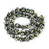 Handmade Foil Lampwork Beads Strands FOIL-T008-06C-1