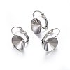 Tarnish Resistant 201 Stainless Steel Leverback Earring Findings X-STAS-P210-29P-1