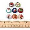 16Pcs 8 Colors Christmas Handmade Lampwork Enamel Beads LAMP-FS0001-63-5