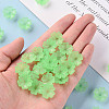 Transparent Frosted Acrylic Bead Caps MACR-S371-04A-733-5
