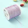17M Rainbow Color Polyester Sewing Metallic Thread OCOR-E026-08D-5