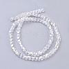 Electroplate Glass Beads Strands EGLA-D018-4x4mm-01-2