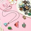 DIY Natural & Synthetic Mixed Gemstone Pendant Necklaces Making Kits DIY-YW0008-91-3