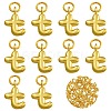 10Pcs Rack Plating Brass Pendants KK-SZ0002-55G-T-1