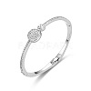 Alloy with Crystal Rhinestone Hinged Bangles for Women FS-WG3C203-02-1