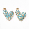 Alloy Enamel Pendants PALLOY-P287-14LG-03-2