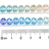 Transparent Painted Glass Beads Strands X1-DGLA-A034-T8mm-A14-4