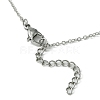 201 Stainless Steel Interlocking Heart Pendant Necklace NJEW-JN04524-5