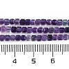 Natural Purple Fluorite Beads Strands G-P553-E02-02-5