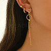 Stainless Steel Ring Tassel Earrings Sets LS-OV1980-3-3