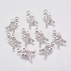 Brass Micro Pave Cubic Zirconia Charms KK-A144-053P-1
