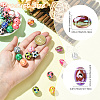 UV Plating Sport Theme Opaque Acrylic Beads OACR-CJC0019-005-2