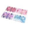 (Defective Closeout Sale)DIY 24 Styles Acrylic & Resin Beads Jewelry Making Finding Kit AC-XCP0001-01-3