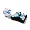 25Pcs Butterfly & Round Silicone Focal Beads SIL-L005-02A-3