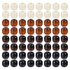 Globleland 400Pcs 4 Colors Wood European Beads WOOD-GL0001-15-1