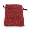 Burlap Packing Pouches Drawstring Bags ABAG-Q050-13x18-06-1