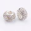 Grade A Rhinestone Big Hole European Beads for Charm Bracelets X-CPDL-H001-7-2