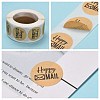 Self-Adhesive Kraft Paper Gift Tag Stickers X-DIY-G013-A18-4