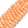 Natural Selenite Beads Strands G-P493-01I-1