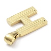 Ion Plating(IP) 316L Surgical Stainless Steel Pendants STAS-Q247-01G-08-3