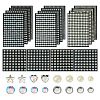 16 Sheets 4104Pcs Acrylic Imitation Pearl Stickers and Acrylic Rhinestone Gems Stickers DIY-TA0004-56-2