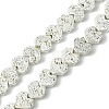 Electroplated Natural Lava Rock Beads Strands G-H303-A09-S01-1