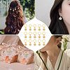 24Pcs Alloy Enamel & Iron Braiding Hair Pendants Decoration Clips OHAR-AB00008-5