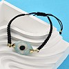 Evil Eye Acrylic Link Bracelets BJEW-U027-01G-3