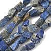 Raw Rough Natural Lapis Lazuli Beads Strands LS-G-M453-D06-2
