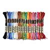 21 Skeins 21 Colors 6-Ply Polyester Embroidery Floss OCOR-M009-01E-01-1