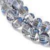 Electroplate Transparent Glass Beads Strands EGLA-B011-08A-HR02-3
