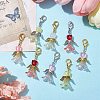 Lily Angel Glass Pendant Decorations HJEW-JM01624-2