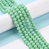 Electroplate Glass Beads Strands EGLA-A034-P3mm-B22-4