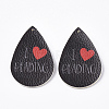 PU Leather Big Pendants FIND-R072-10-B04-1