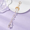 Glass Cone Round Hanging Suncatchers HJEW-JM04604-01-1
