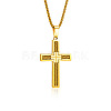 Religion 304 Stainless Steel Pendant Necklaces for Men WG51DD4-01-2