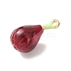 Alloy Enamel Pendants AL-CBA24A7-01G-11-2