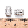 925 Sterling Silver Clear Cubic Zirconia European Clasps STER-T007-144P-3