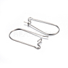 Tarnish Resistant 304 Stainless Steel Hoop Earring Findings X-STAS-P223-01P-03-2