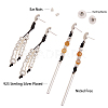 SUNNYCLUE Alloy Stud Earrings EJEW-SC0001-12MS-3