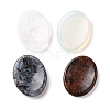 Oval Natural & Synthetic Mixed Gemstone Thumb Worry Stone for Anxiety Therapy G-P486-03-1