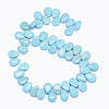 Natural Magnesite Beads Strands G-P324-09-13x18mm-2