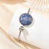 304 Stainless Steel Cuff Bangles for Women BJEW-JB14328-2