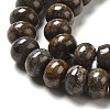Natural Red Snowflake Obsidian Beads Strands G-G992-B03-4
