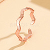 201 Stainless Steel Open Cuff Rings for Women FS-WG5C506-03-1