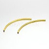 Long Brass Curved Tube Beads X-KK-E652-05G-1