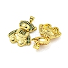 Brass Micro Pave Cubic Zirconia Pendants KK-R159-23G-2