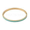 304 Stainless Steel Enamel Hinged Cuff Bangles for Women SA-CBAC920-15G-01C-4